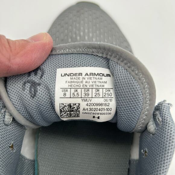 Under Armour Charged Bandit 4 Running Shoes Women's 8 Grey - Picture 9 of 9